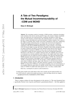 A Tale of Two Paradigms: the Mutual Incommensurability of ΛCDM and MOND