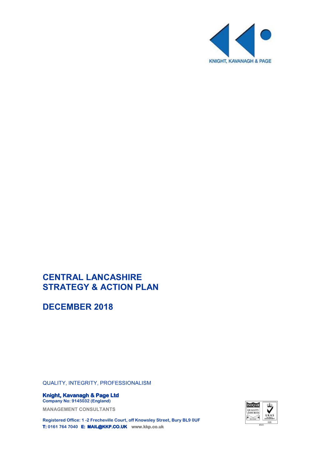 Central Lancashire Strategy & Action Plan December 2018