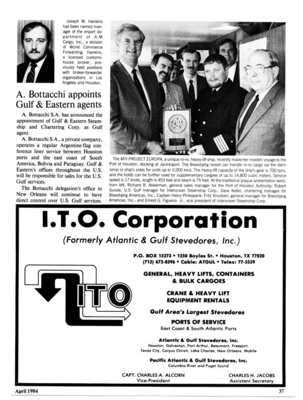 ITO Corporation (Formerly Atlantic & Gulf Stevedores, Inc.)