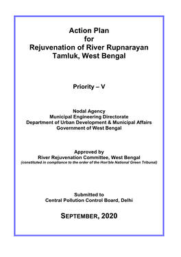 Action Plan for Rejuvenation of River Rupnarayan Tamluk, West Bengal