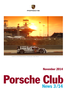 News 3 /14 Porsche Club News 3 /14