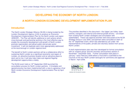 A North London Economic Development Implementation Plan