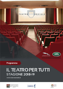 Il Teatro Per Tutti Stagione 2018-19