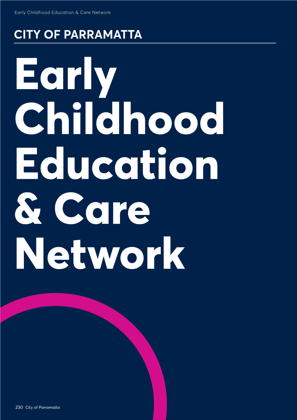 CITY of PARRAMATTA Early Childhood Education & Care