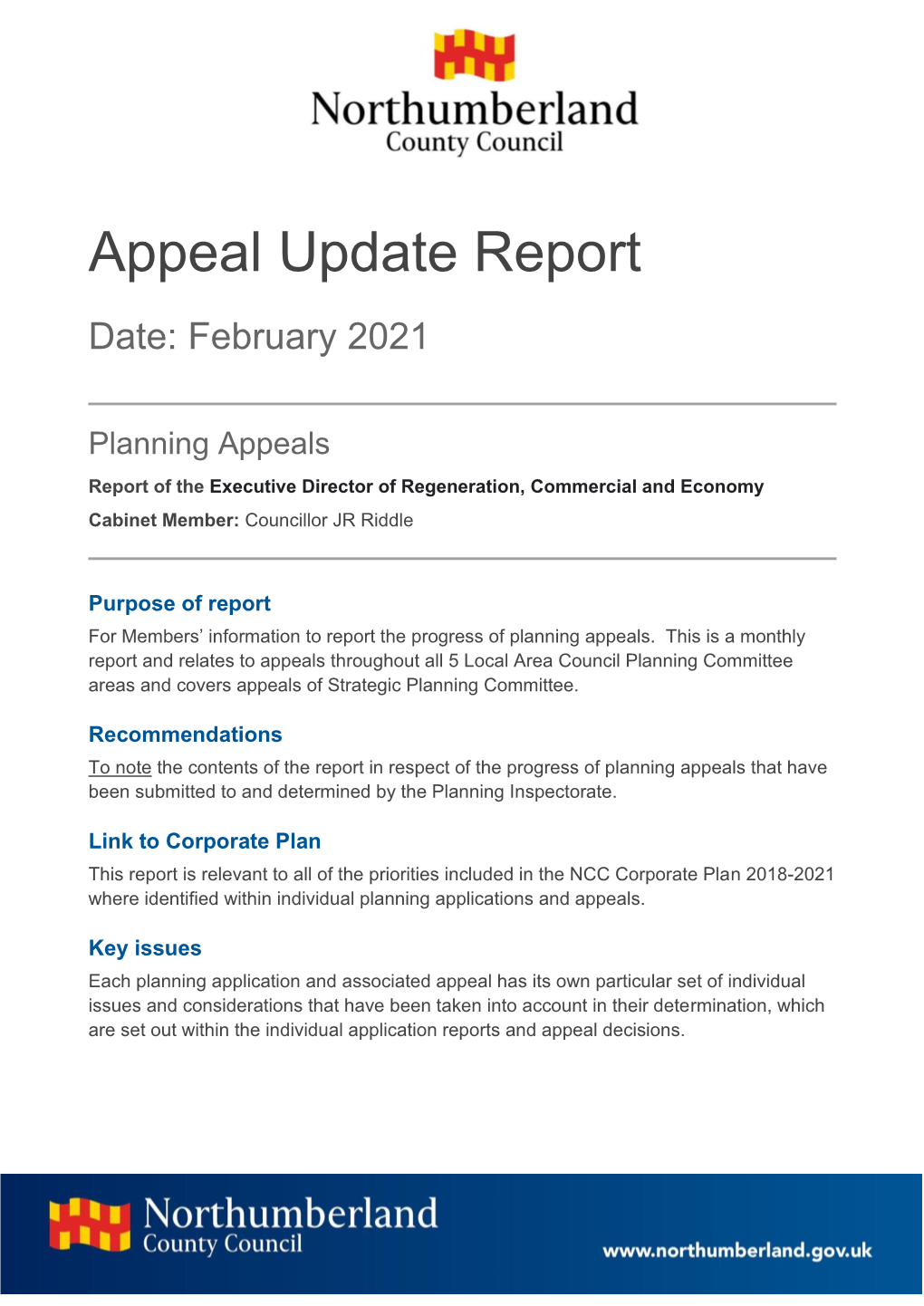 Planning Appeals Update Pdf 169 Kb