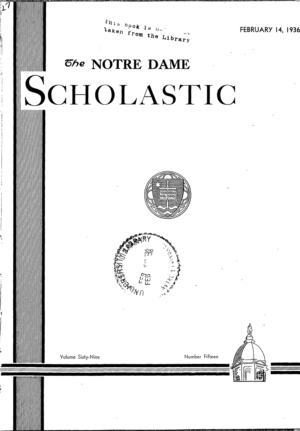 Notre Dame Scholastic, Vol. 69, No. 15