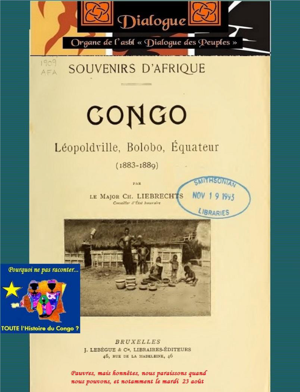 CONGO, Leopoldvlle, Bolobo , Equateur Par Ch