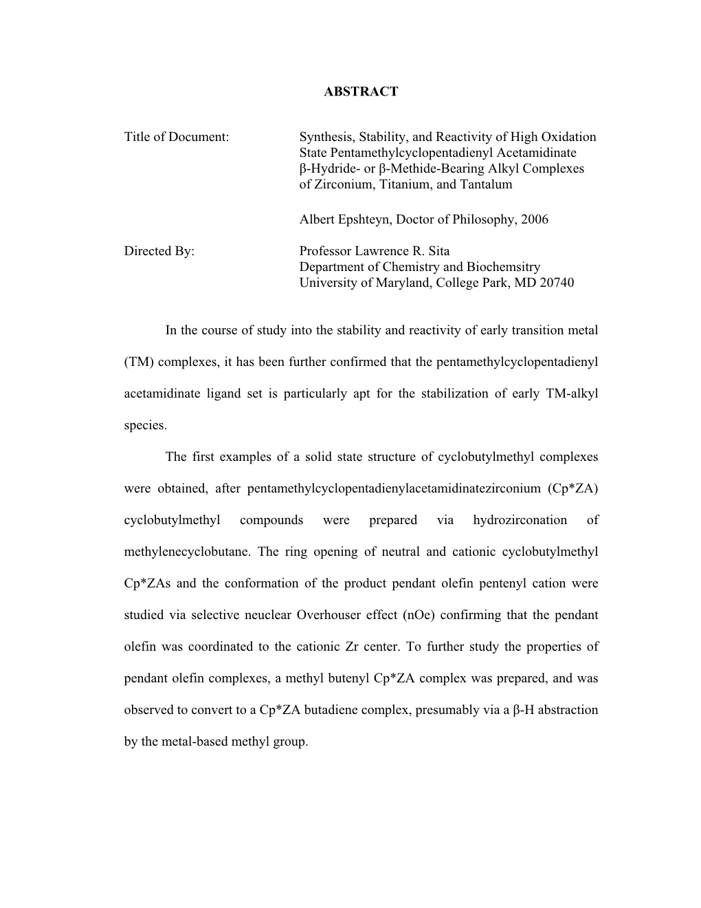 Synthesis, Stability, and Reactivity of High Oxidation State