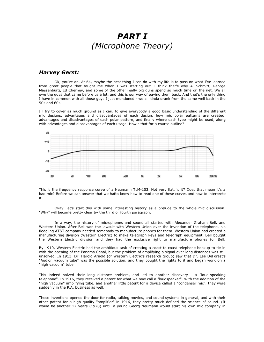 Microphone Theory)