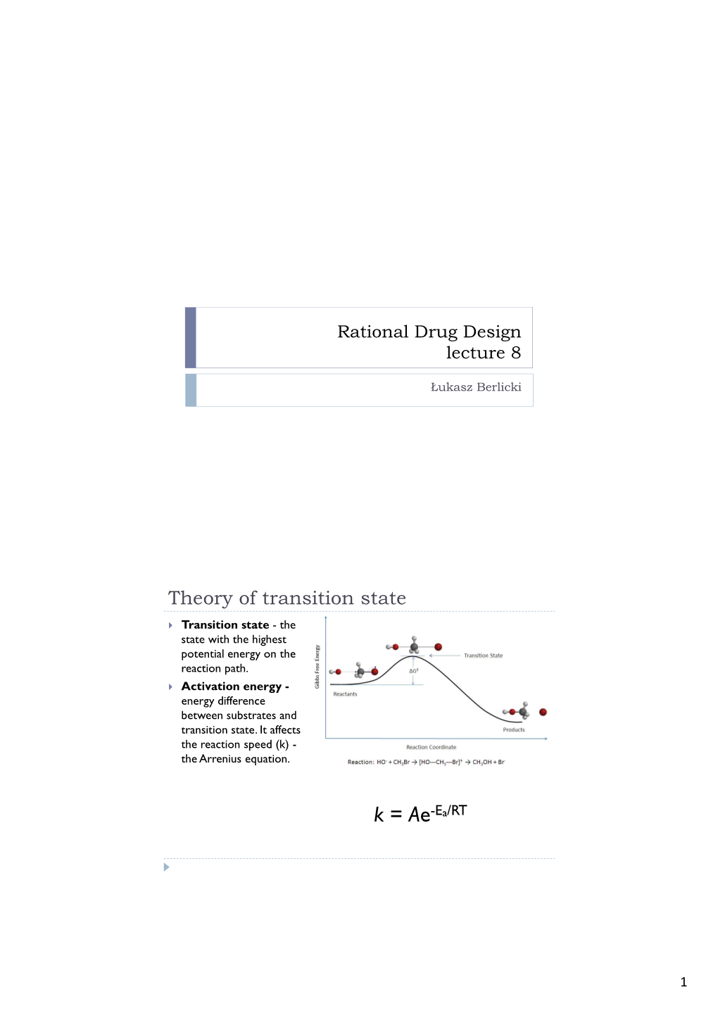 Theory of Transition State