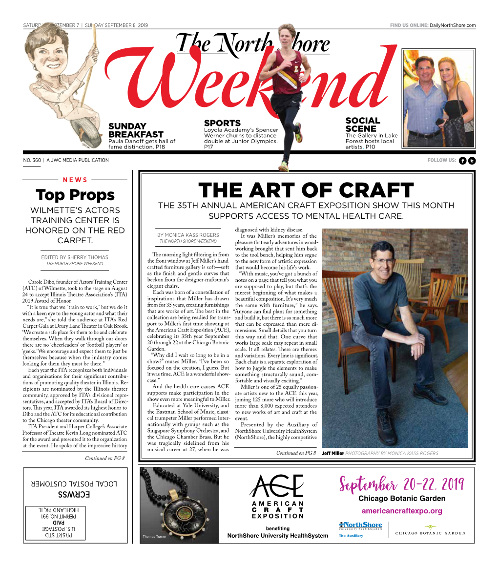 The Art of Craft the 35Th Annual American Craft Exposition Show This Month Wilmette’S Actors Supports Access to Mental Health Care