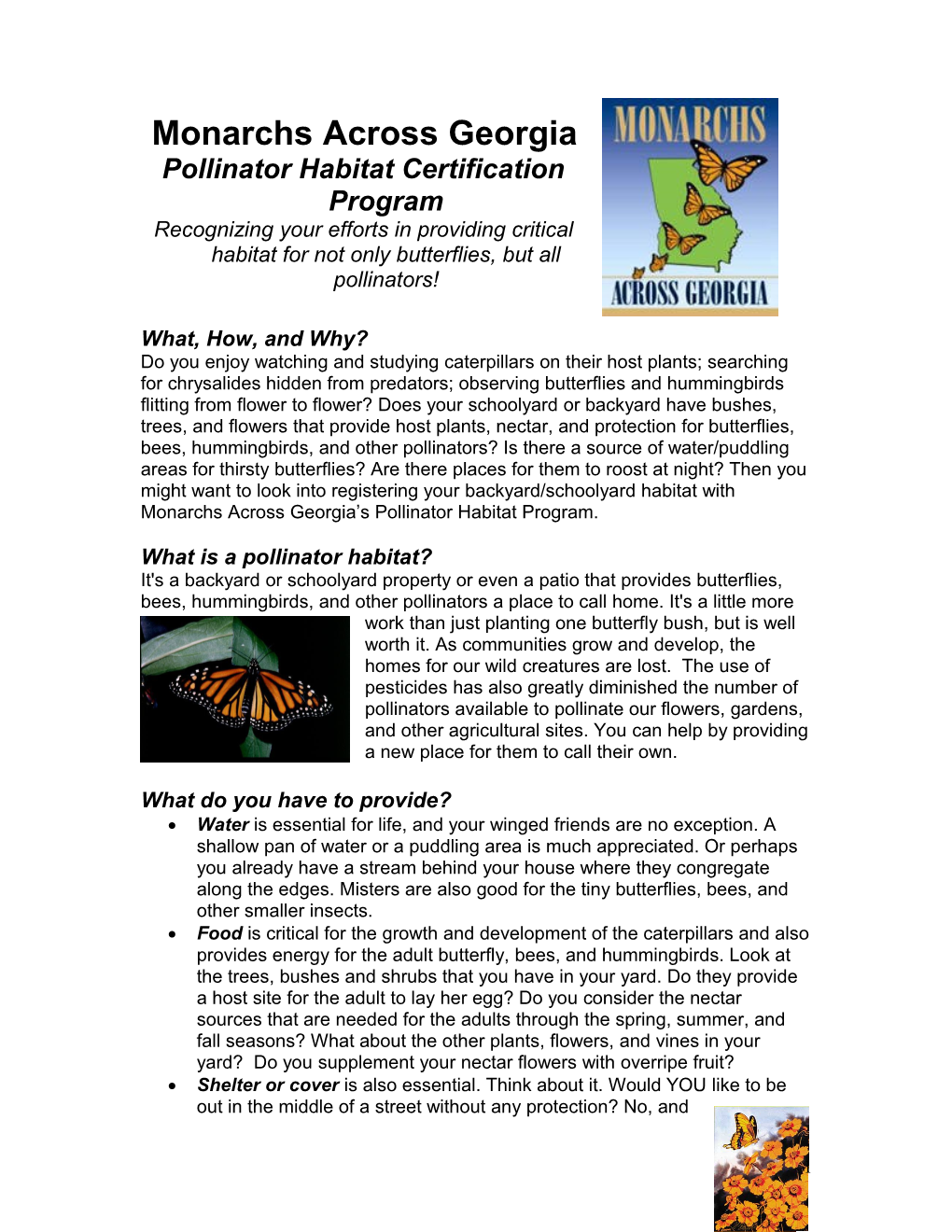 Wildlife Habitat Certifications