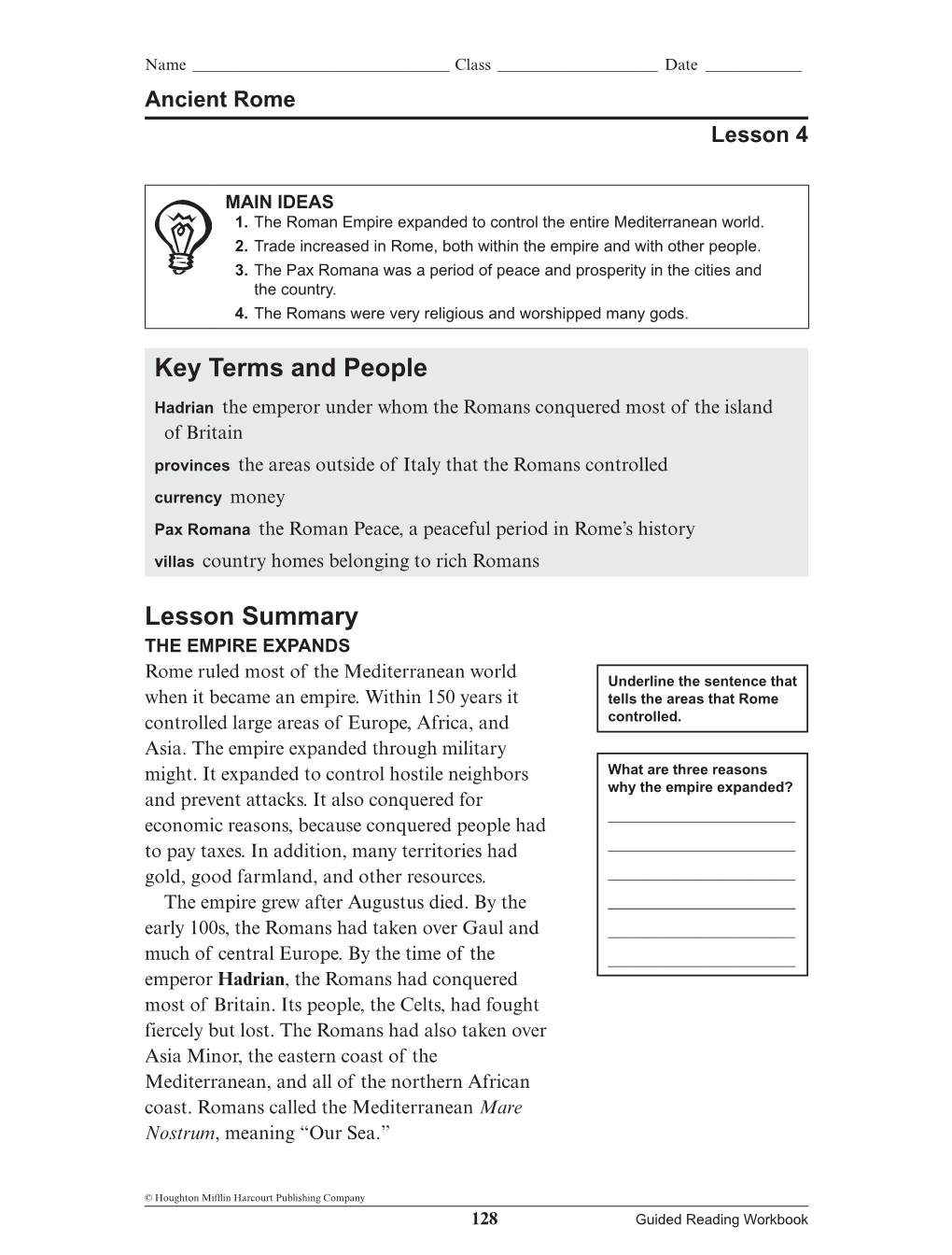 Guided Reading Workbook DO NOT EDIT--Changes Must Be Made Through “File Info” Correctionkey=NL-B