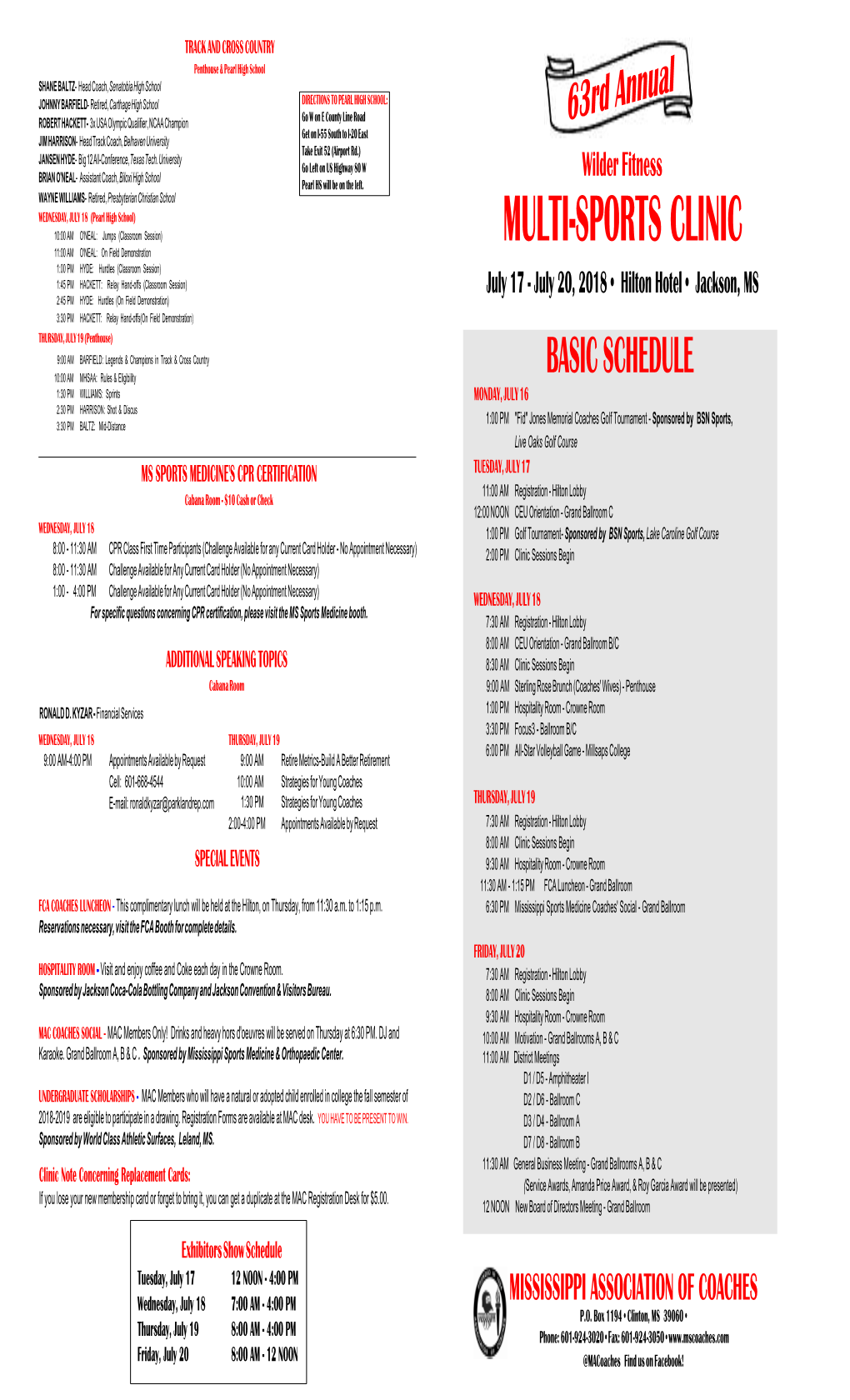 Clinic Brochure 2018.Pmd