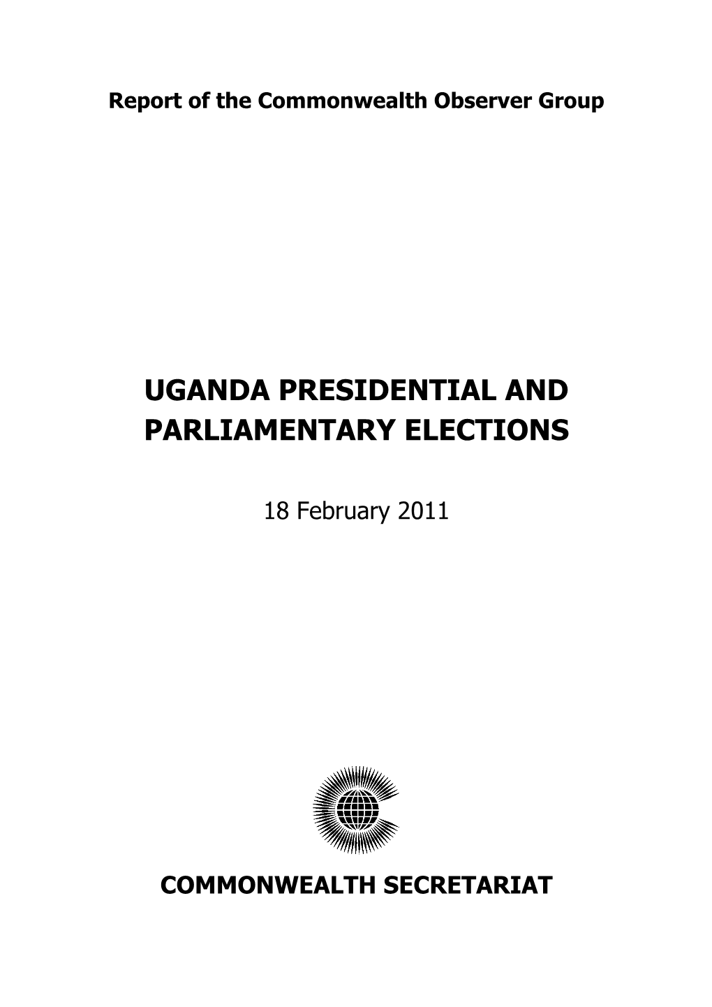 Uganda Presidential and Parliamentary Elections