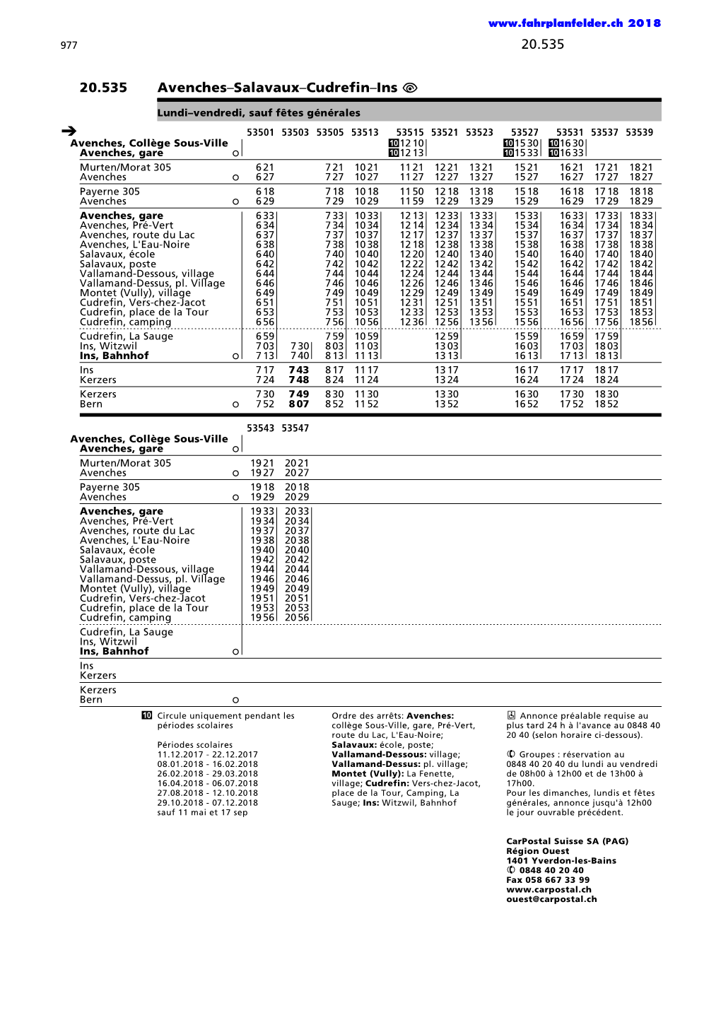 20.535 20.535 Avenches–Salavaux–Cudrefin–Ins