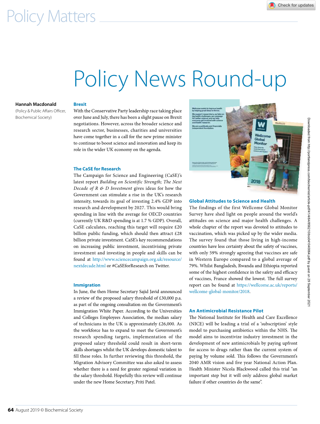 Policy News Round-Up