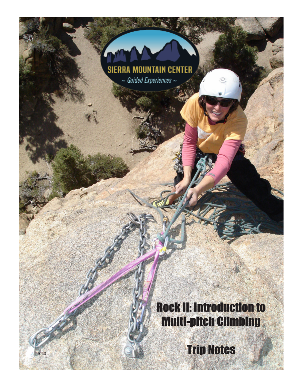 Rock II: Introduction to Multi-Pitch Climbing