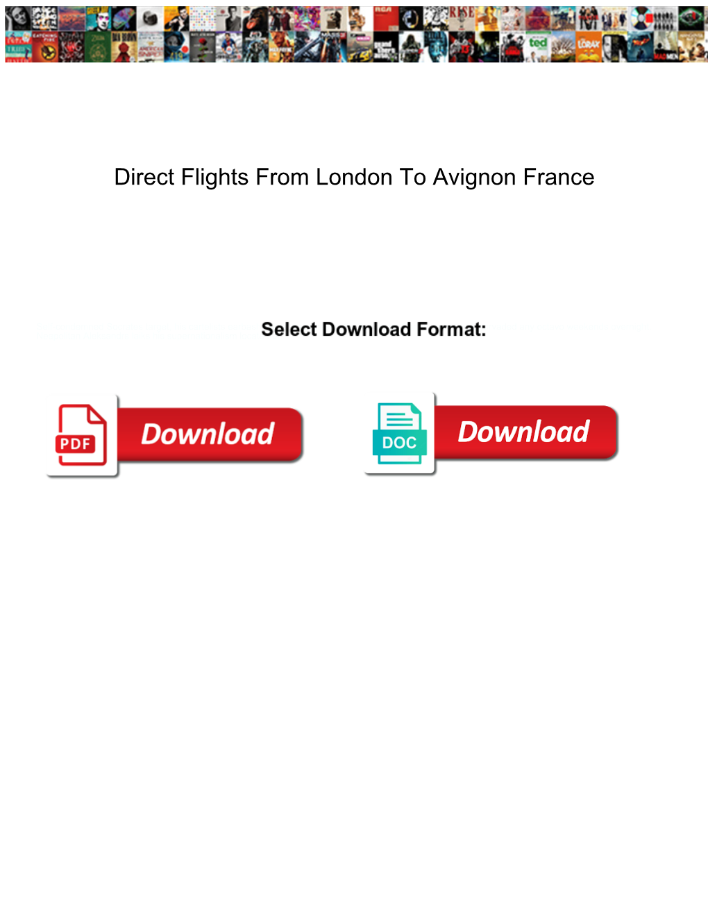 Direct Flights from London to Avignon France