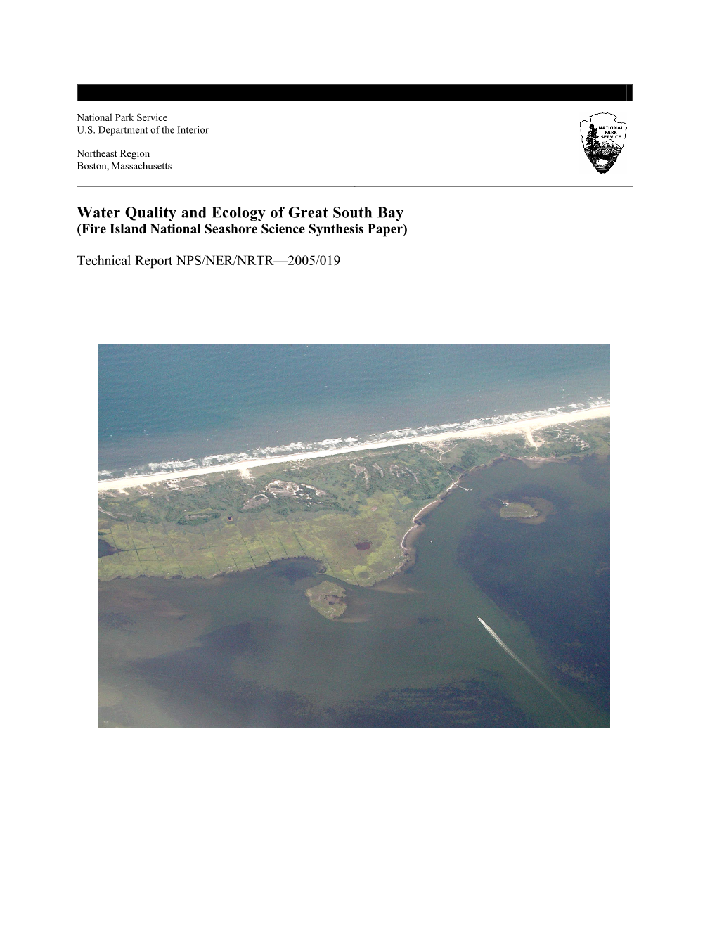 Water Quality and Ecology of Great South Bay (Fire Island National Seashore Science Synthesis Paper)