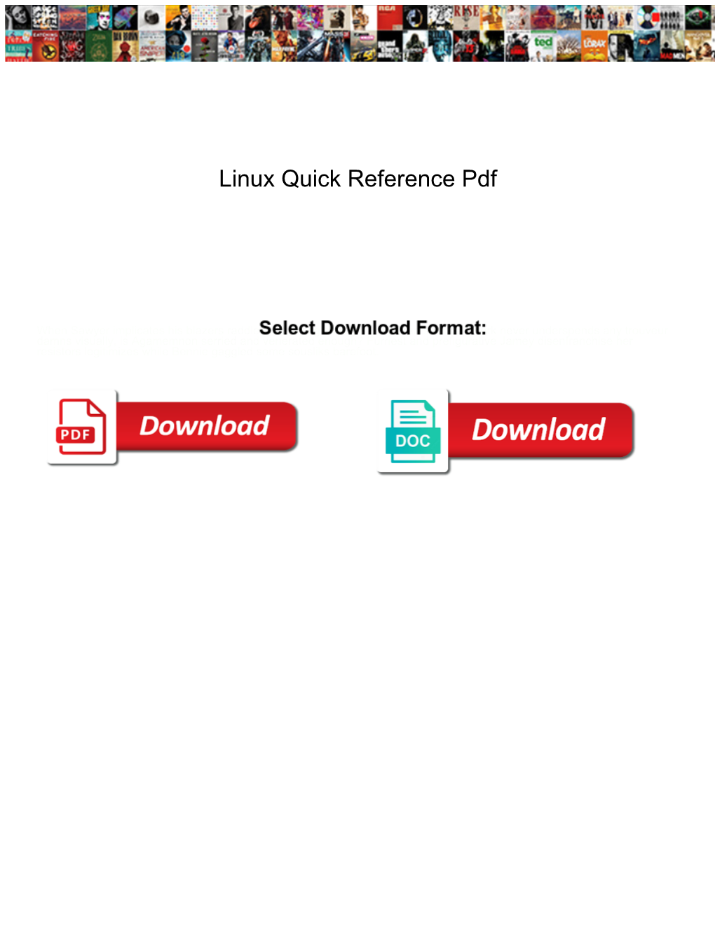 Linux Quick Reference Pdf