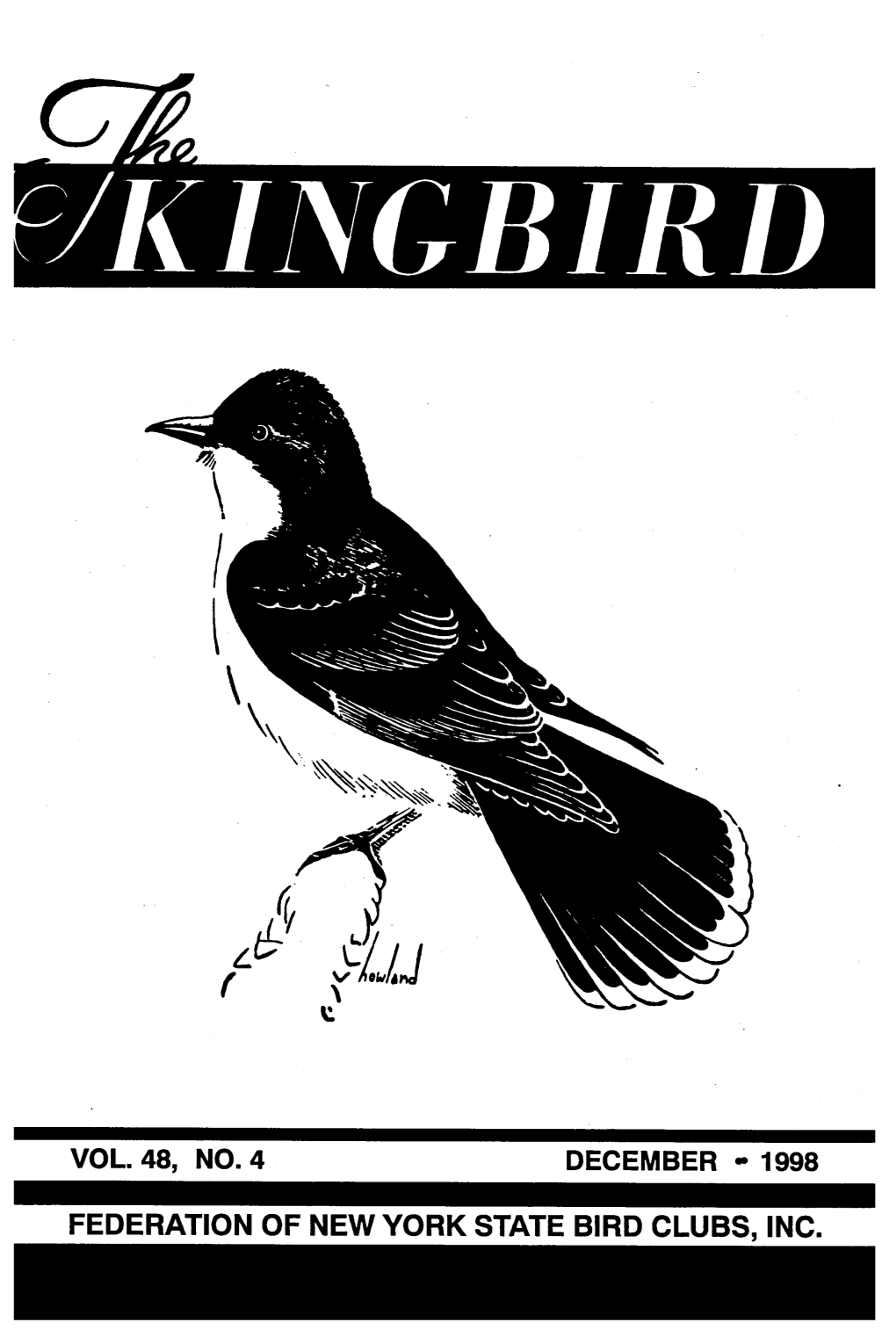 The Kingbird Vol. 48. No. 4 December 1998