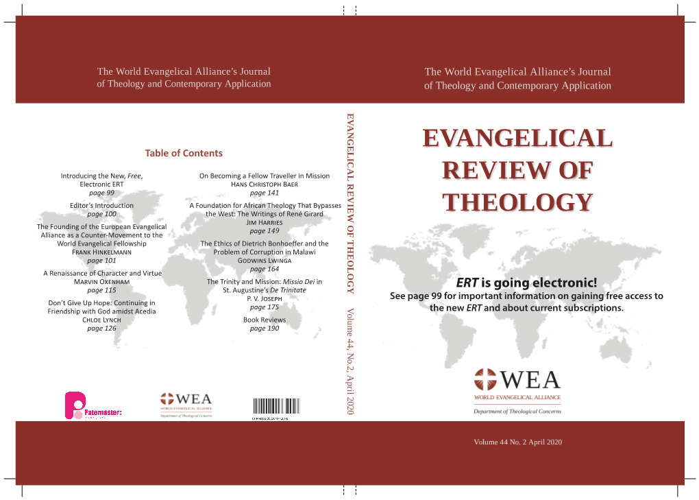 Evangelical Review of Theology