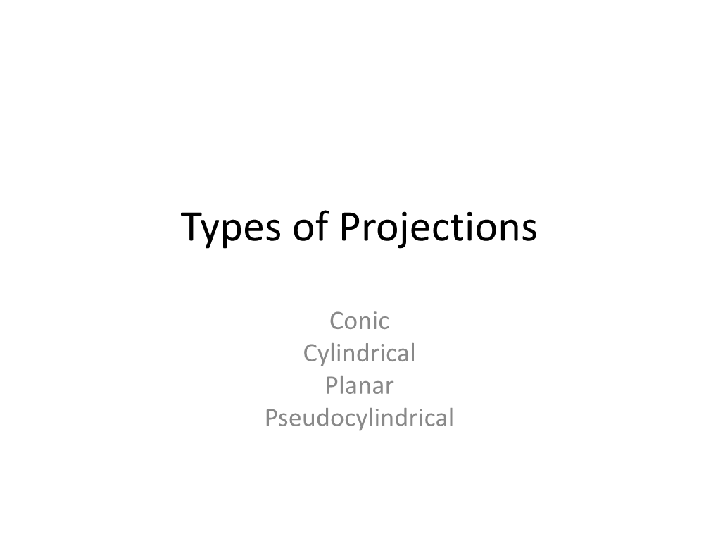 Types of Projections