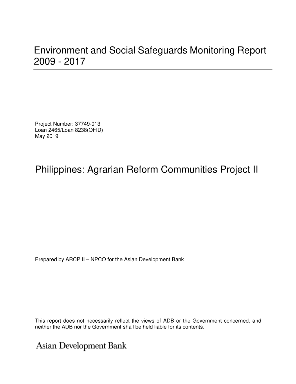 Agrarian Reform Communities Project II