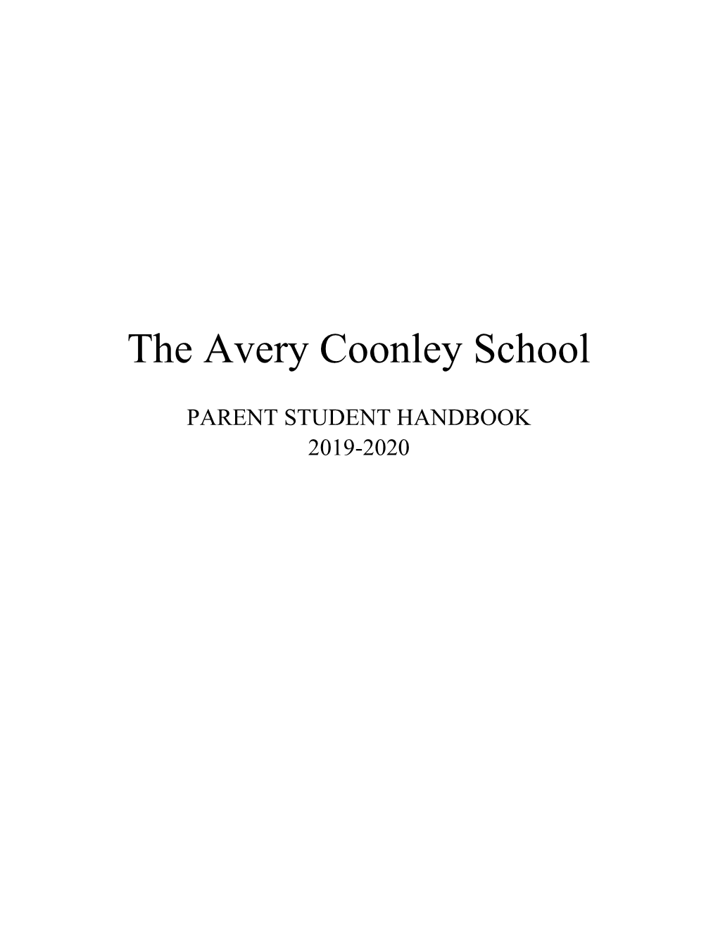 The Avery Coonley School