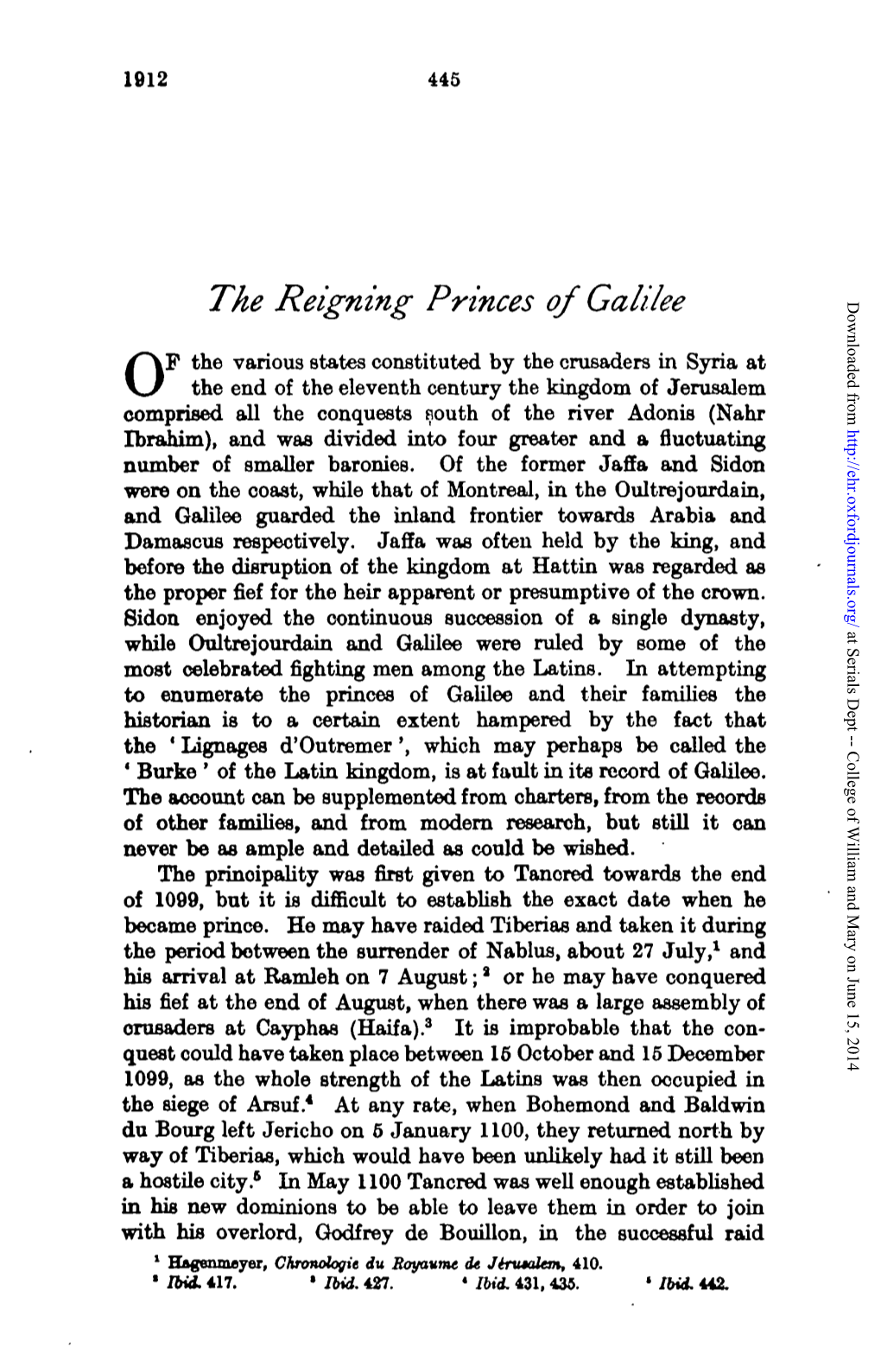 The Reigning Princes of Galilee Downloaded From