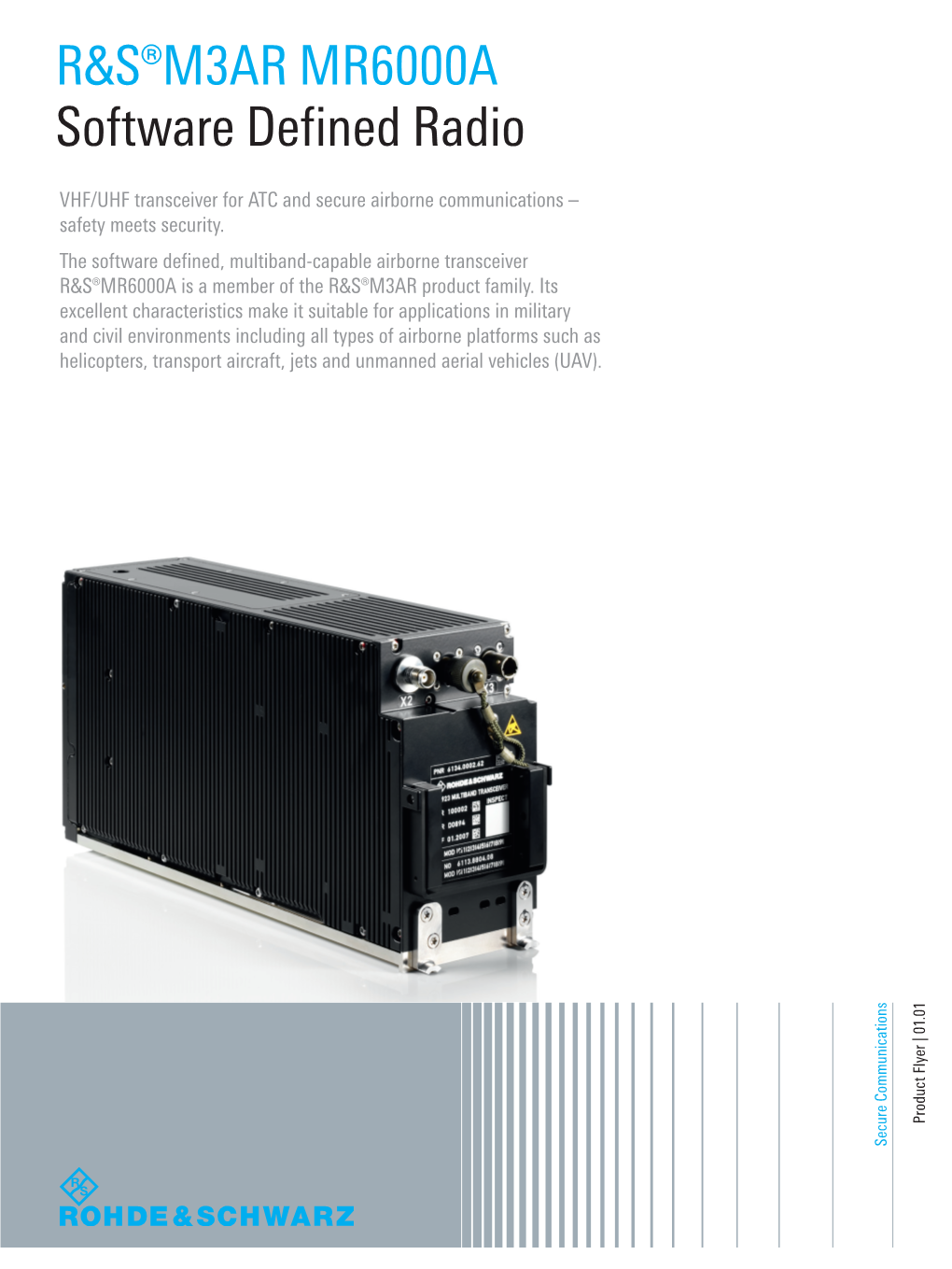 R&S®M3AR MR6000A Software Defined Radio