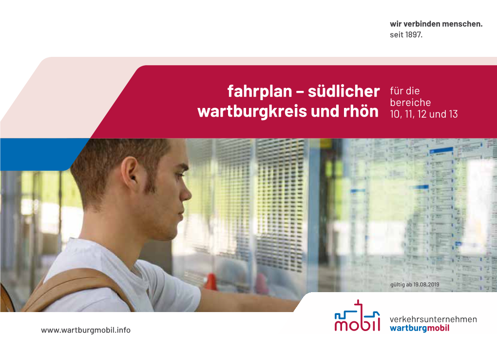 Fahrplan – Südlicher Wartburgkreis Und Rhön