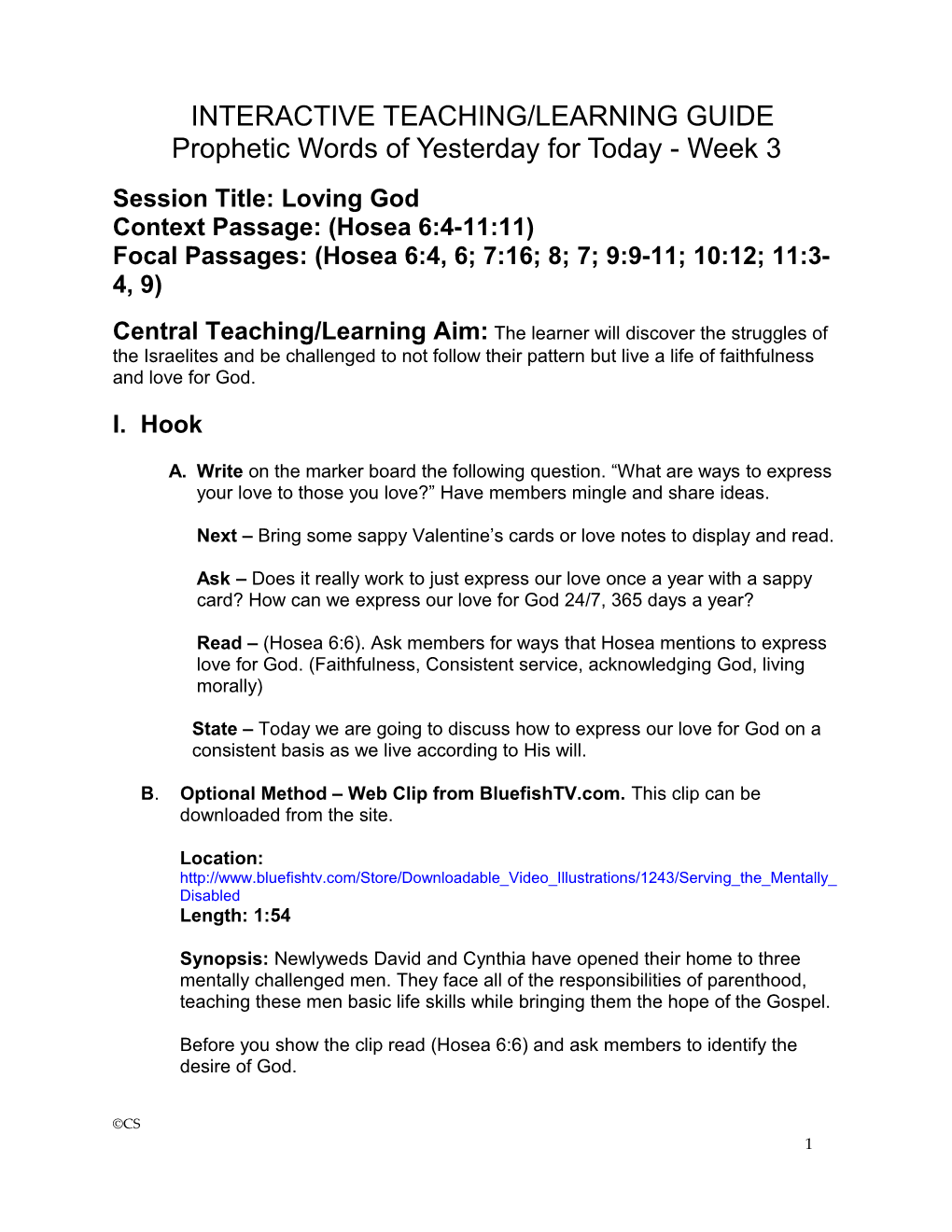 Interactive Teaching/Learning Guide s1