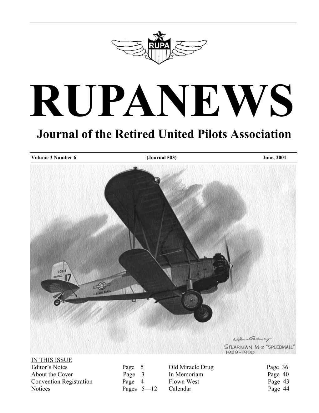 Journal of the Retired United Pilots Association