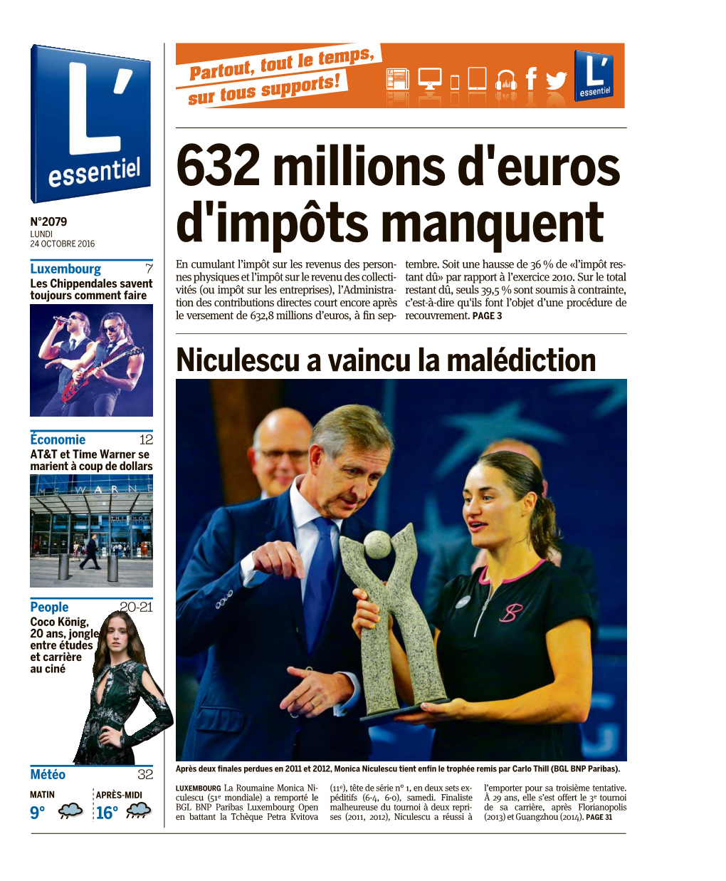 632 Millions D'euros D'impôts Manquent