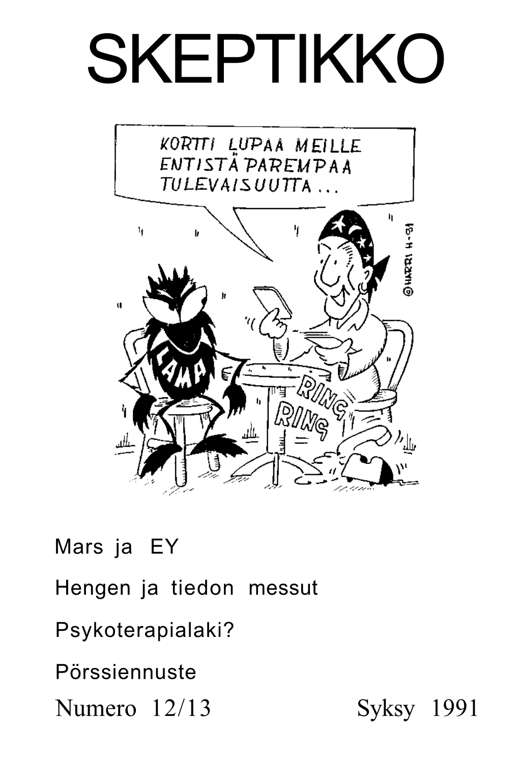 SKEPTIKKO 12/13, Syksy 1991