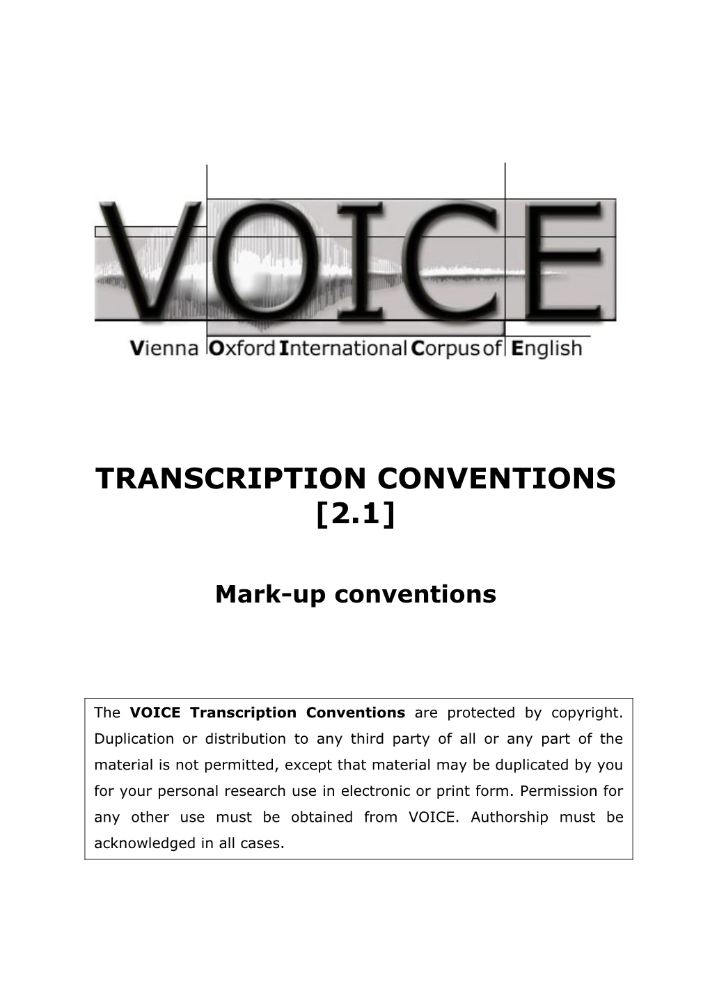 Transcription Conventions [2.1]