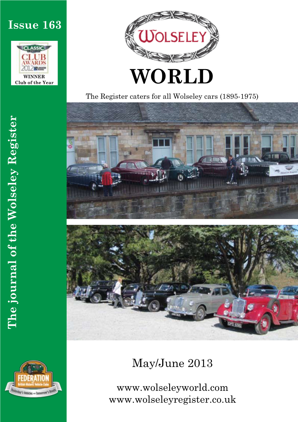 May/June 2013 the Journal of the Wolseley Register Issue