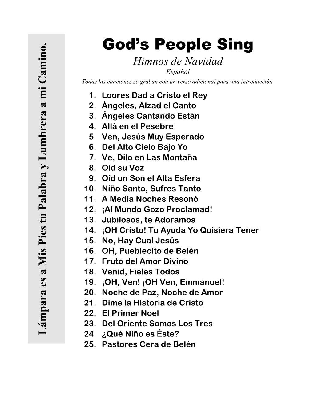 God's People Sing