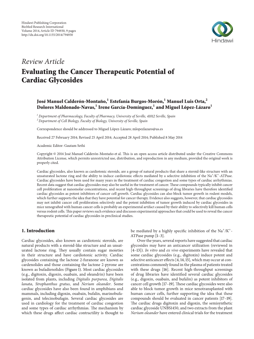 Evaluating the Cancer Therapeutic Potential of Cardiac Glycosides