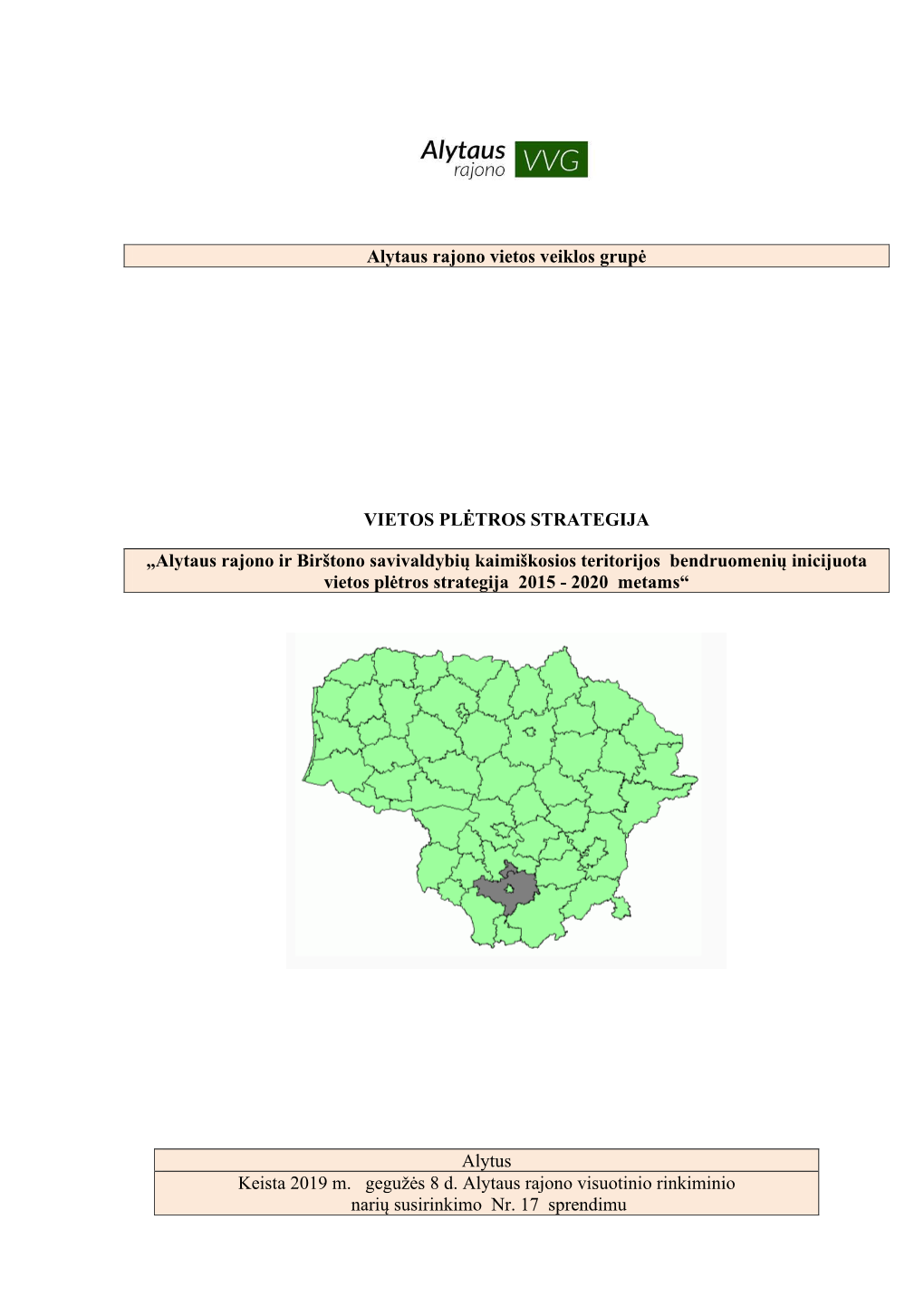 VPS 2019 M. Rugpjūčio 14 D. Redakcija (PDF Formatu)