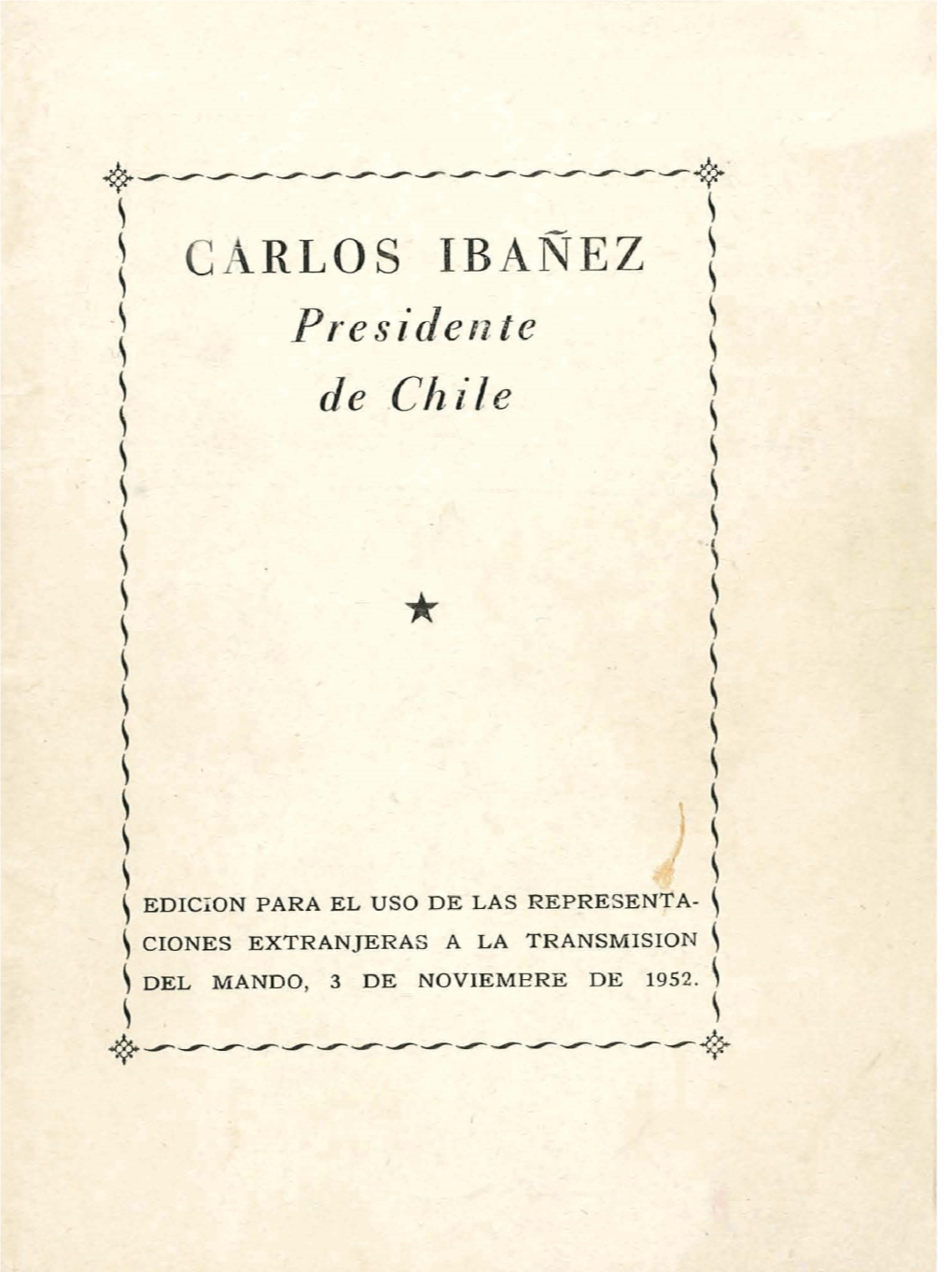 1 Carlos Ibañez \ I I I I I