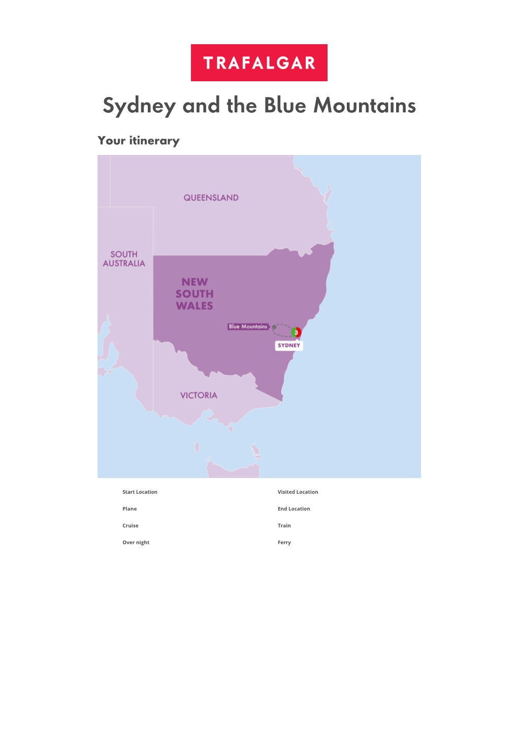 Sydney and the Blue Mountains