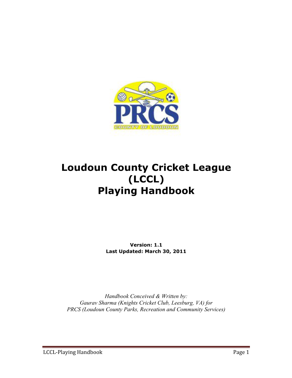 LCCL) Playing Handbook