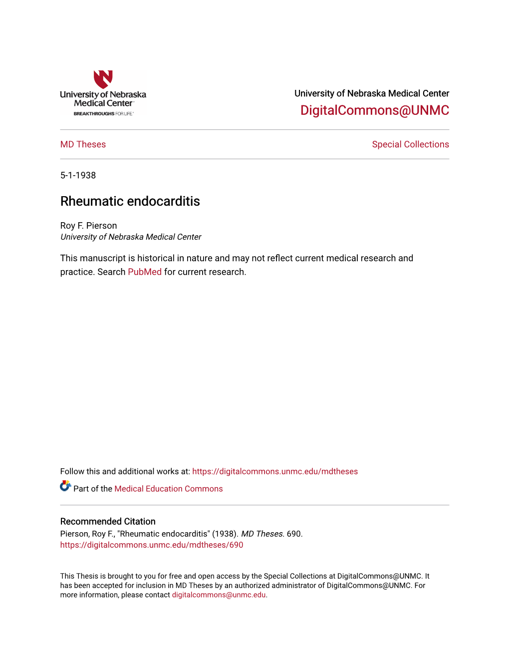 Rheumatic Endocarditis