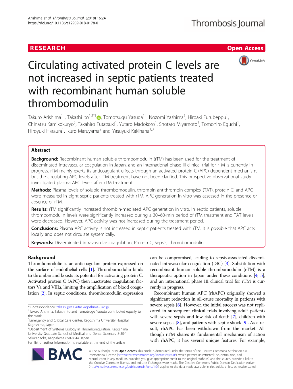 Circulating Activated Protein C Levels Are Not Increased in Septic Patients