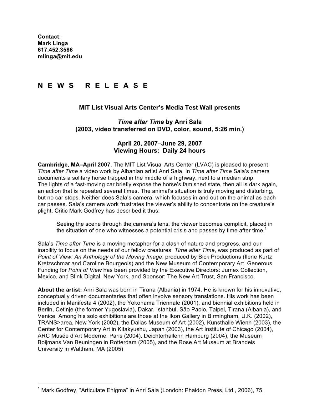 Press Release