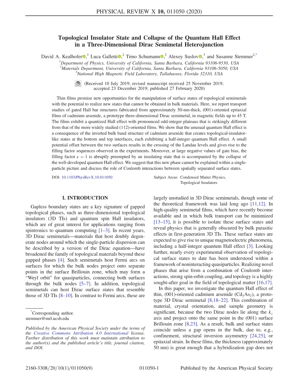 Topological Insulator State and Collapse of the Quantum Hall Effect in a Three-Dimensional Dirac Semimetal Heterojunction