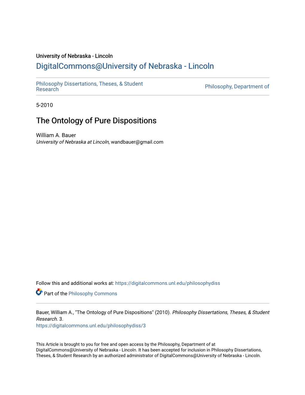 The Ontology of Pure Dispositions